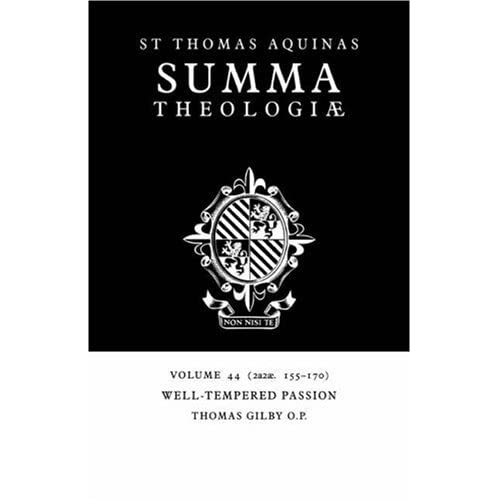 Summa Theologiae v44: 2a2ae. 155-170 (Summa Theologiae (Cambridge University Press))