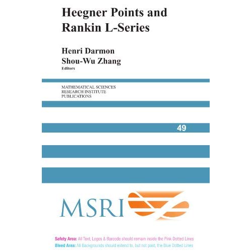 Heegner Points and Rankin L-Series (Mathematical Sciences Research Institute Publications)