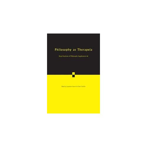 Philosophy as Therapeia: Volume 66 (Royal Institute of Philosophy Supplements)