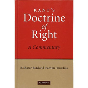 Kant's Doctrine of Right: A Commentary