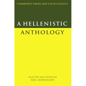 A Hellenistic Anthology Hopkinson Hardie Kenney Easterling Hunter 9780521314251