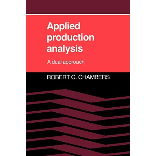 Applied Production Analysis: A Dual Approach