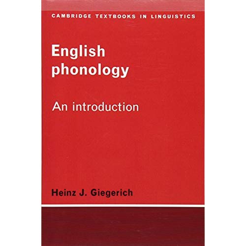 English Phonology 1ed: An Introduction (Cambridge Textbooks in Linguistics)