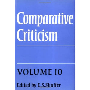 Comparative Criticism: Volume 10, Comedy, Irony, Parody (Comparative Criticism, Series Number 10)