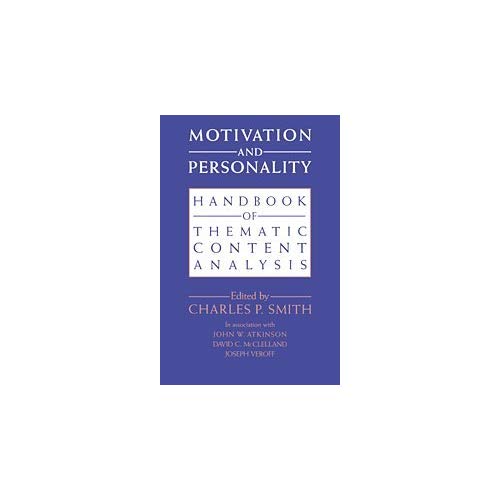 Motivation and Personality: Handbook of Thematic Content Analysis