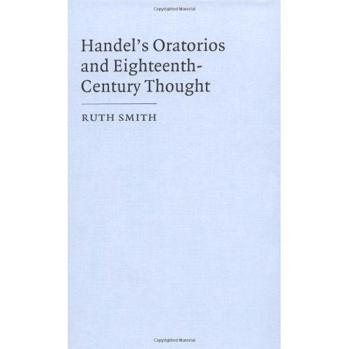 Handel's Oratorios and Eighteenth-Century Thought