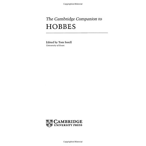 The Cambridge Companion to Hobbes (Cambridge Companions to Philosophy)