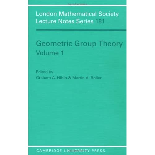LMS: 181 Geometric Group Theory v1: Volume 1 (London Mathematical Society Lecture Note Series, Series Number 181)