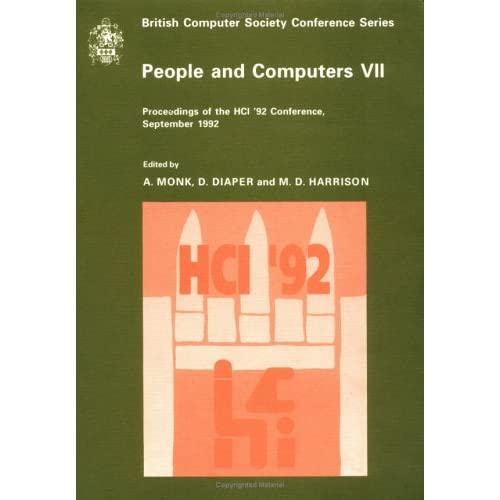 People and Computers VII (British Computer Society Conference Series)