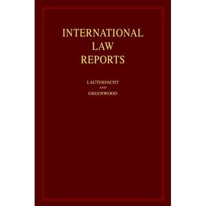 International Law Reports 160 Volume Hardback Set: International Law Reports: Volume 53