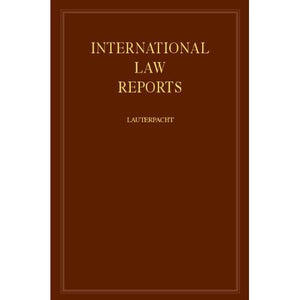 International Law Reports 160 Volume Hardback Set: International Law Reports: Volume 63