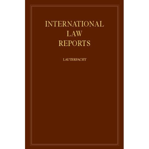 International Law Reports 160 Volume Hardback Set: International Law Reports: Volume 63