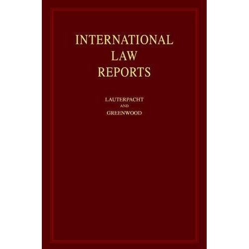 International Law Reports 160 Volume Hardback Set: International Law Reports: Volume 71