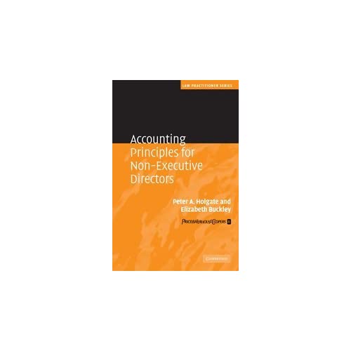 Accounting Principles for Non-Executive Directors (Law Practitioner Series)