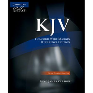 KJV Concord Wide Margin Reference Bible, Black Edge-lined Goatskin Leather, KJ766:XME: King James Version, Black, Goatskin, Concord Wide-margin Reference Bible