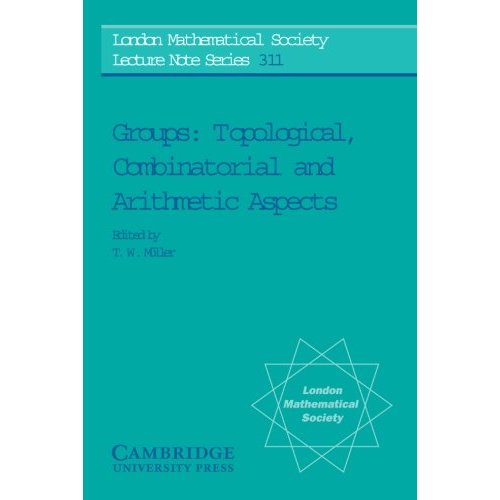 Groups: Topological, Combinatorial and Arithmetic Aspects (London Mathematical Society Lecture Note Series)