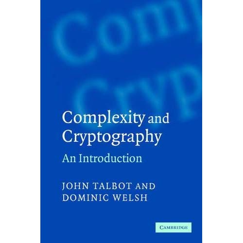 Complexity and Cryptography: An Introduction