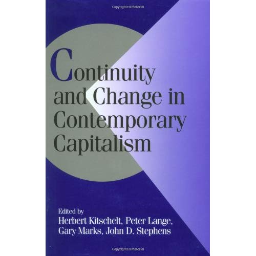 Continuity Change Contem Capitalism (Cambridge Studies in Comparative Politics)