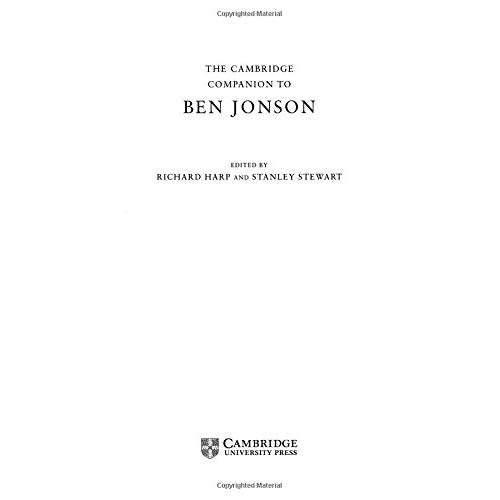The Cambridge Companion to Ben Jonson (Cambridge Companions to Literature)