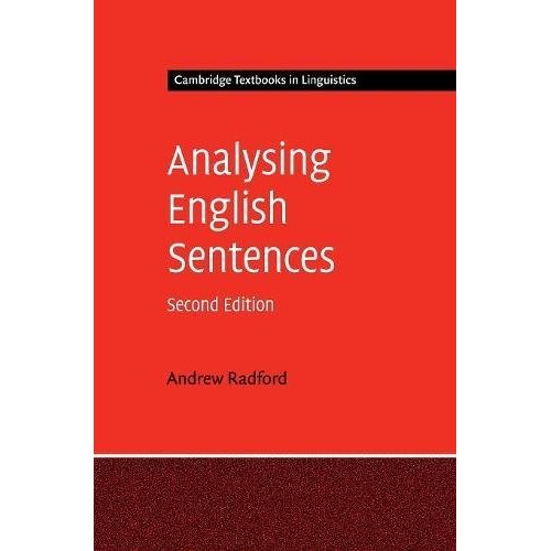 Analysing English Sentences (Cambridge Textbooks in Linguistics)