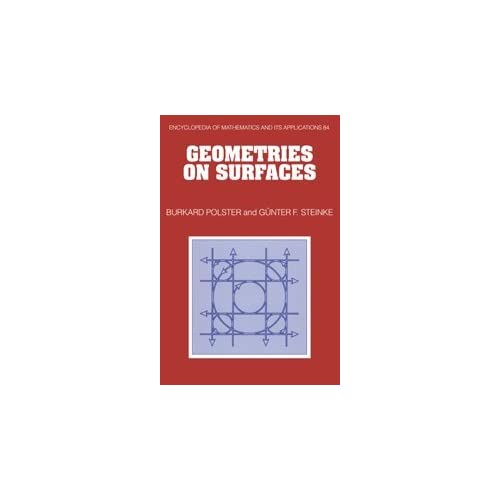 Geometries on Surfaces: 84 (Encyclopedia of Mathematics and its Applications, Series Number 84)