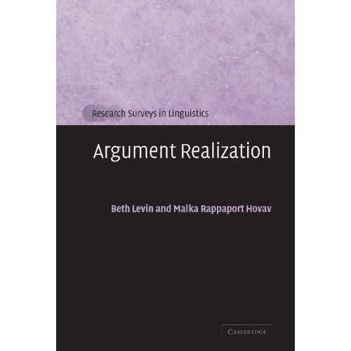 Argument Realization (Research Surveys in Linguistics)