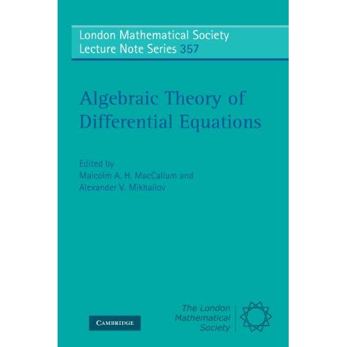 Algebraic Theory of Differential Equations (London Mathematical Society Lecture Note Series)