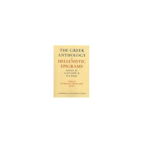 The Greek Anthology 2 Volume Paperback Set: Hellenistic Epigrams