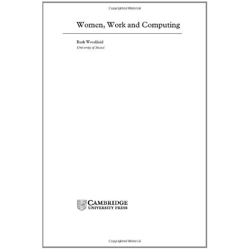 Women, Work and Computing