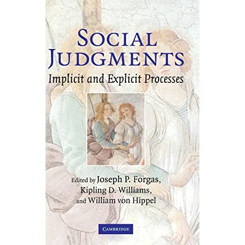 Social Judgments: Implicit and Explicit Processes: 5 (Sydney Symposium of Social Psychology Series)
