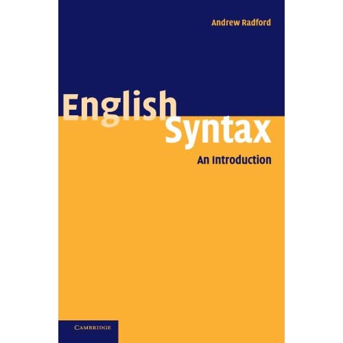 English Syntax: An Introduction