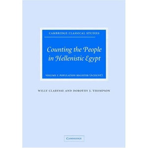Counting the People in Hellenistic Egypt 2 Volume Hardback Set (Cambridge Classical Studies)