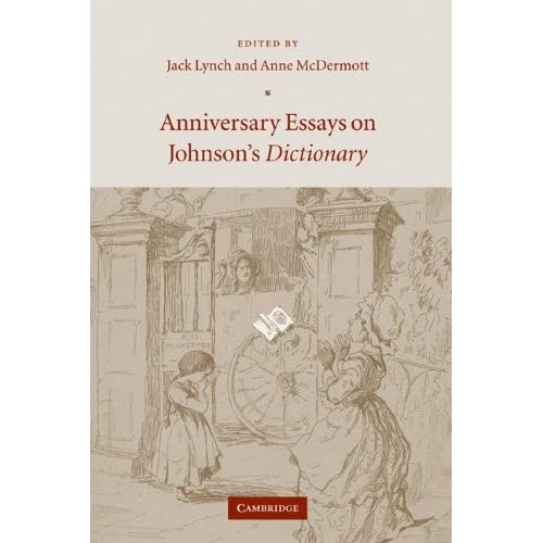 Anniversary Essays on Johnson's Dictionary