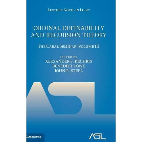 Ordinal Definability and Recursion Theory: 3 (Lecture Notes in Logic)