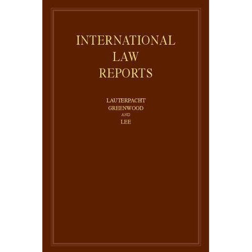International Law Reports 160 Volume Hardback Set: International Law Reports: Volume 151