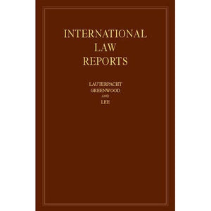 International Law Reports: Volume 160