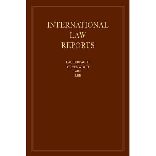 International Law Reports: Volume 167 (International Law Reports, Series Number 167)