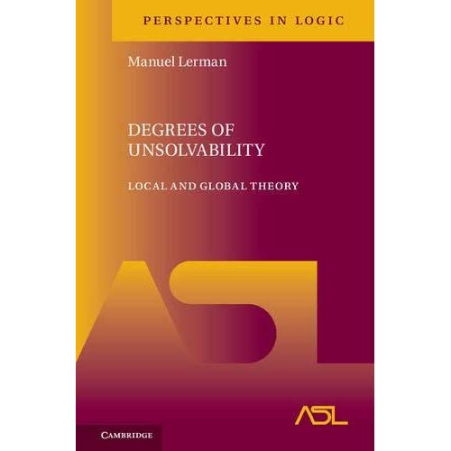 Degrees of Unsolvability: Local and Global Theory (Perspectives in Logic)