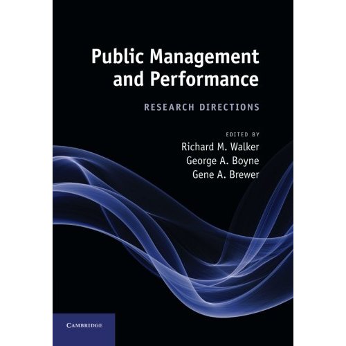 Public Management and Performance: Research Directions