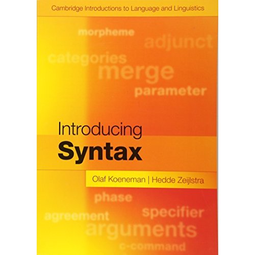 Introducing Syntax (Cambridge Introductions to Language and Linguistics)