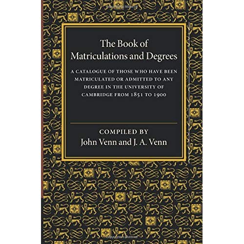 The Book of Matriculations and Degrees