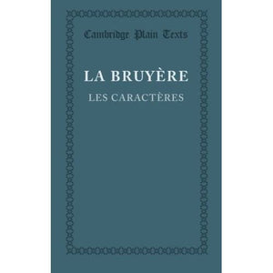 Les Caracteres (Cambridge Plain Texts)