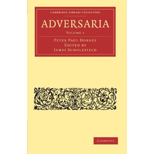 Adversaria, Volume 1 (Cambridge Library Collection - Classics)