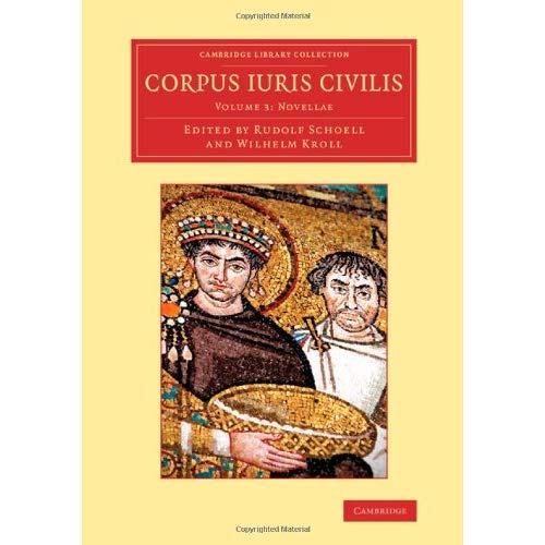 Corpus iuris civilis: Volume 3 (Cambridge Library Collection - Classics)