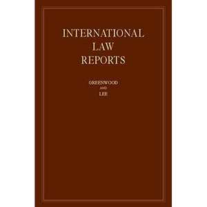 International Law Reports: Volume 170