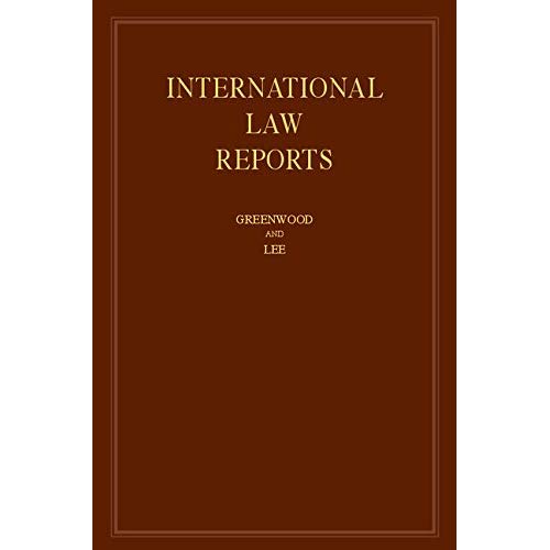 International Law Reports: Volume 170