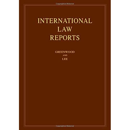 International Law Reports: Volume 181 (International Law Reports, Series Number 181)