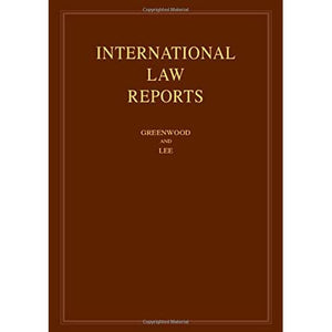 International Law Reports: Volume 189 (International Law Reports, Series Number 189)