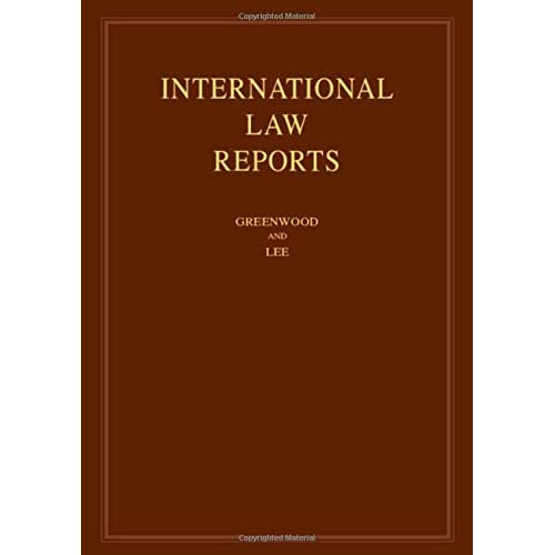 International Law Reports: Volume 189 (International Law Reports, Series Number 189)