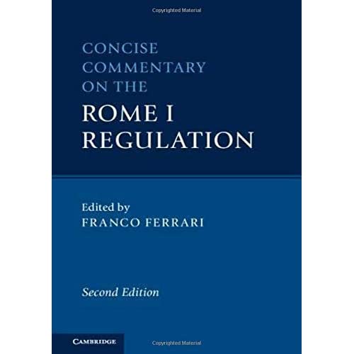 Concise Commentary on the Rome I Regulation